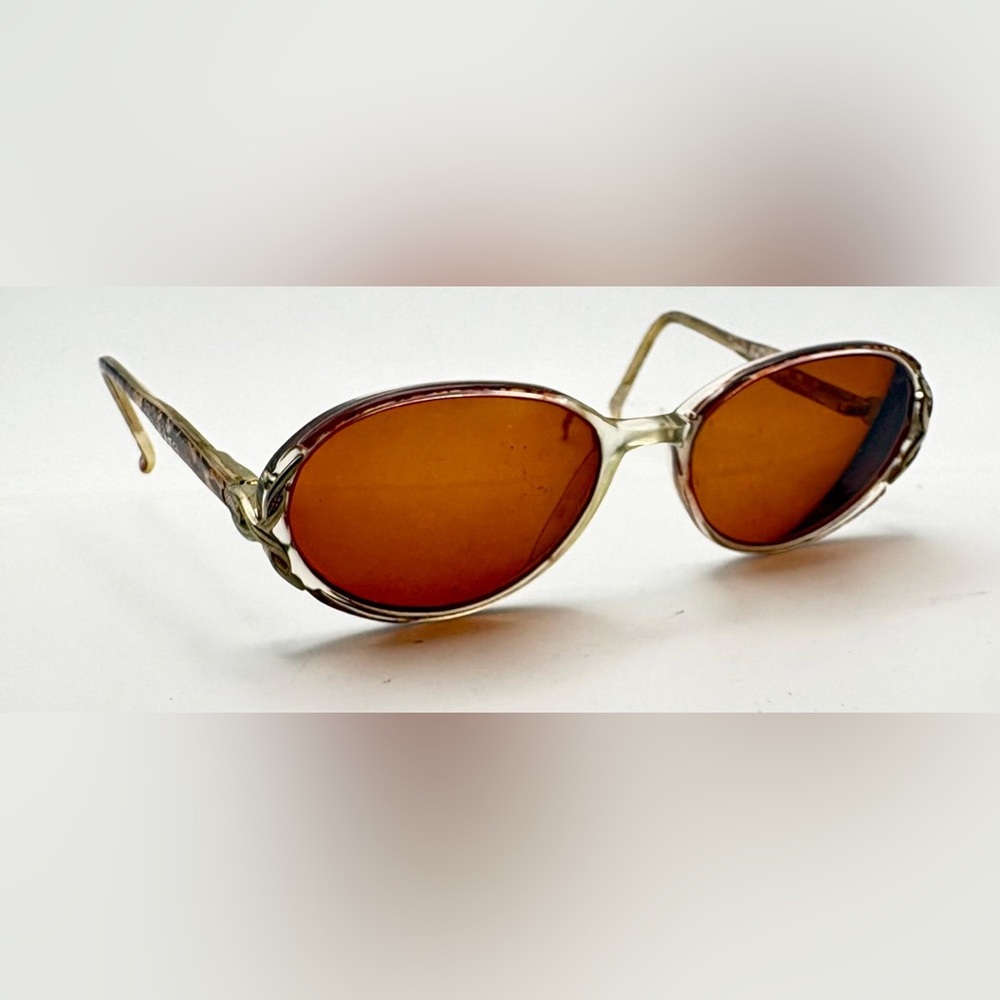 Capri Brown Marble Oval Sunglasses Frames Only